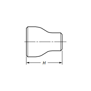 Butt Weld samankeskinen supistin